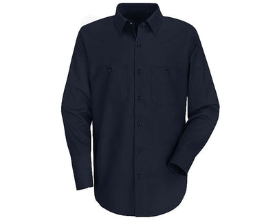 Navy Blue Industrial long sleeve work shirt