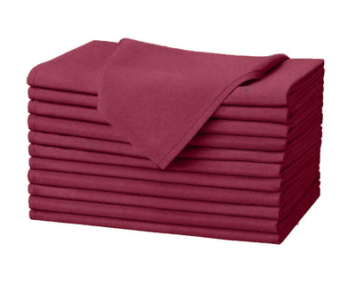 Industrial Burgundy napkin stack of 12 pcs #colour_burgundy