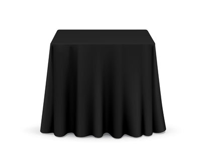 Industrial square tablecloth in black