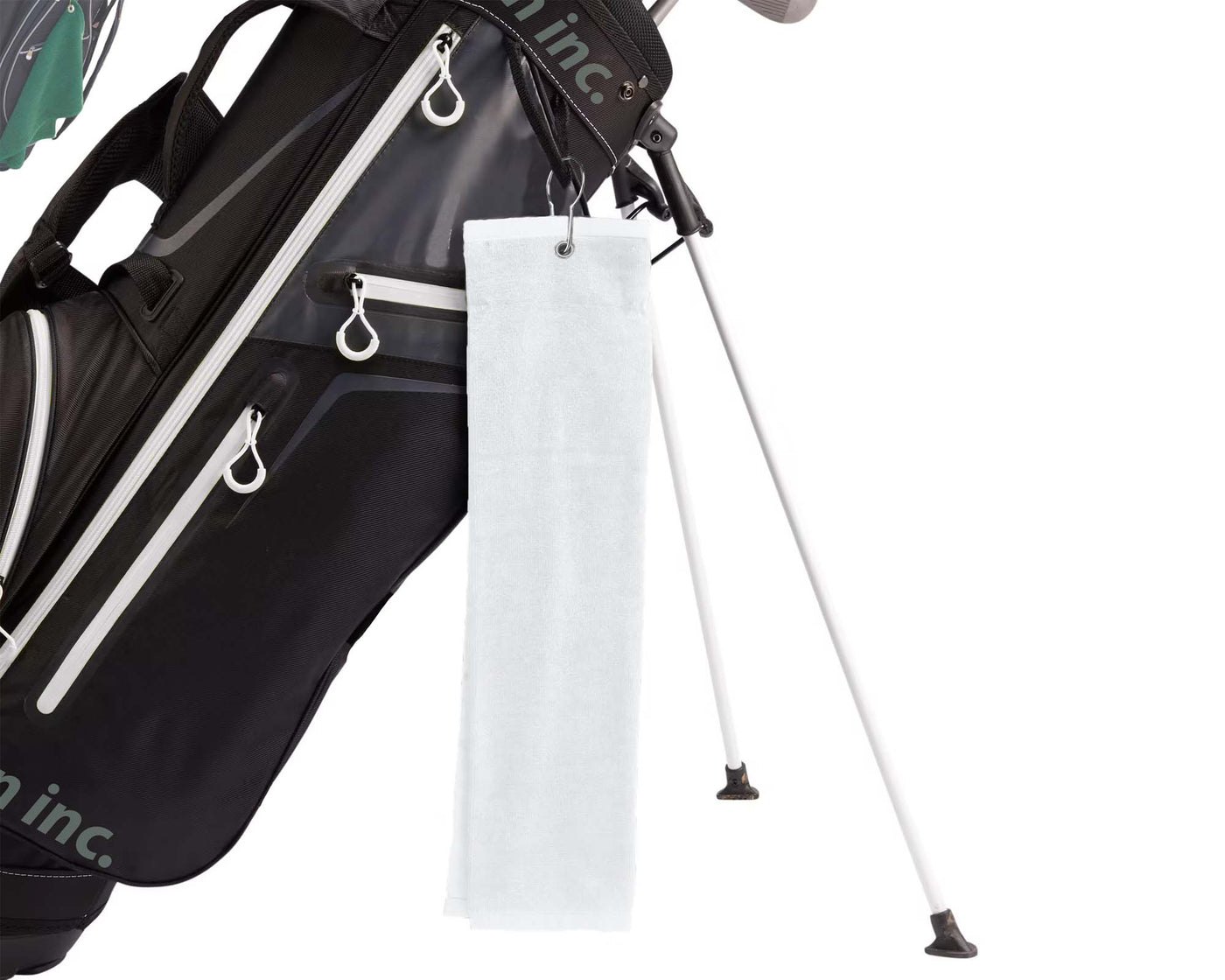 Golf Carry Bag with white golf towel #color_white