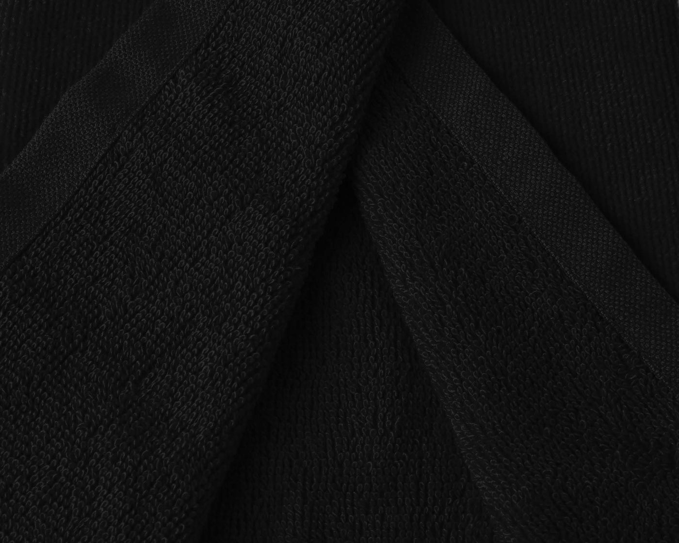 Zoomed Photo of Elegance Class Hand Towel Fabric [Black] #colour_black