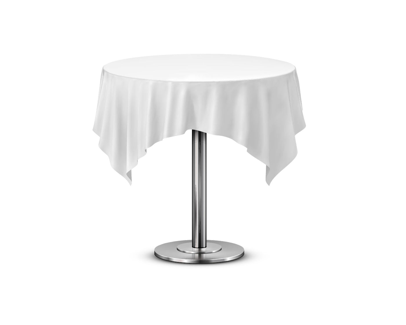 industrial cocktail tablecloth in white