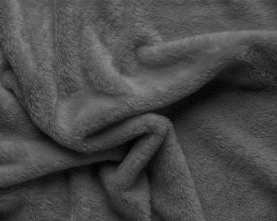 Fleece Fabric - Deep Charcoal Grey blanket#colour_deep-charcoal-grey