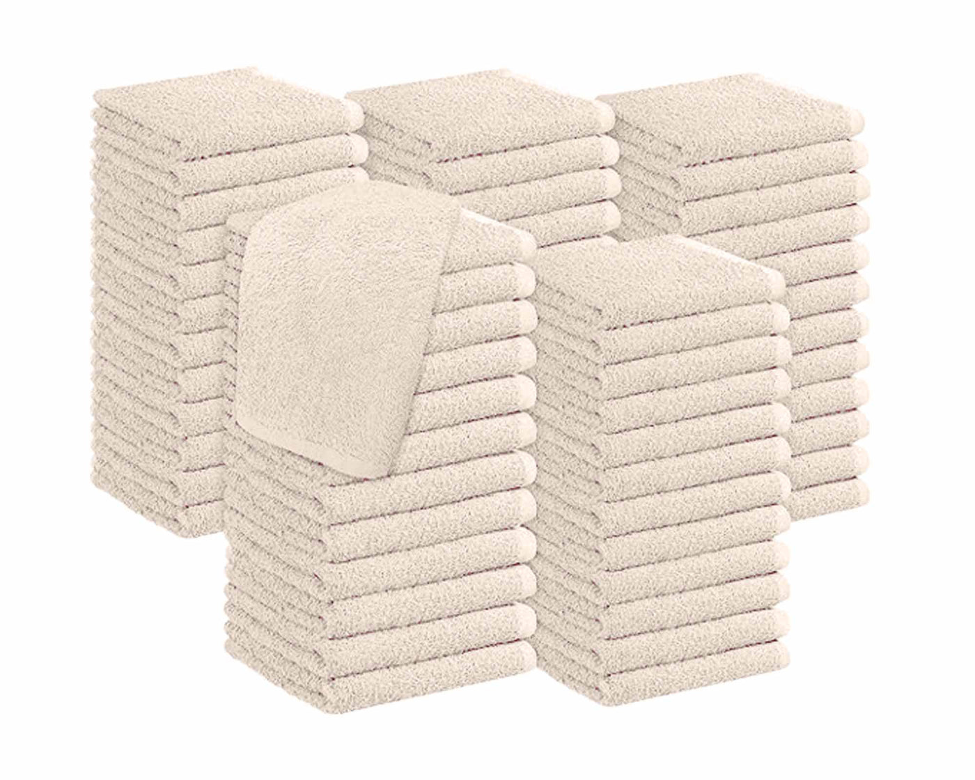 Elegance class face cloth pack of 60 pcs #colour_ivory