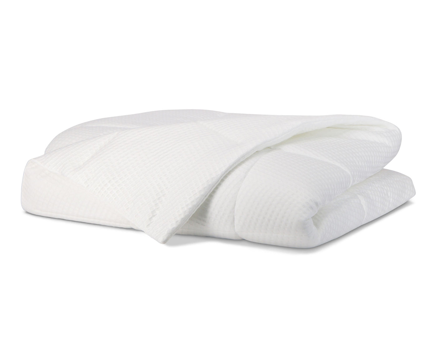 Industrial Waffled Pattern Duvet With colling Gel - WHITE colour