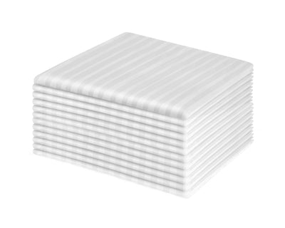 Tone on Tone Striped pillowcases stacked of 12 pcs