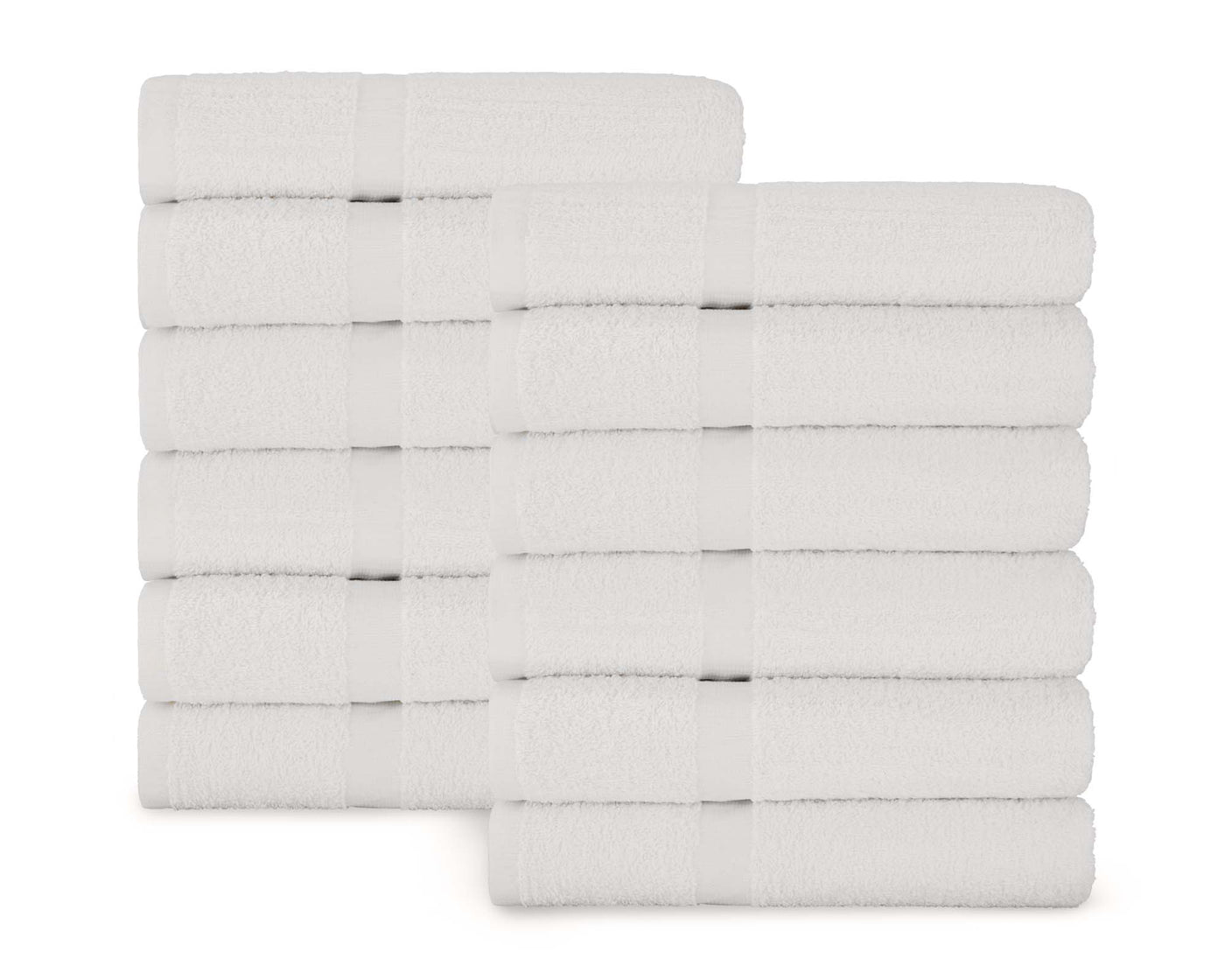 White towels stacked #colour_white