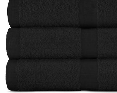 Zoomed Photo of Elegance Class Hand Towel [Black] #colour_black