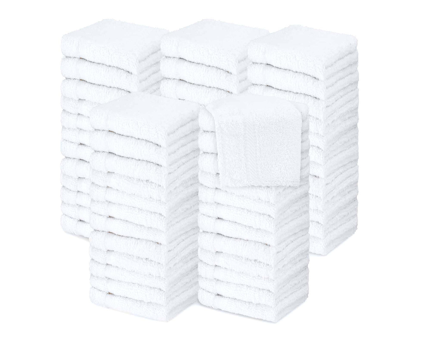 #white Luxury face cloths packed by 60 pcs