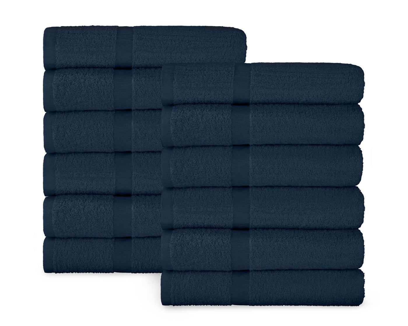 Navy Blue Towels stacked #colour_navy-blue