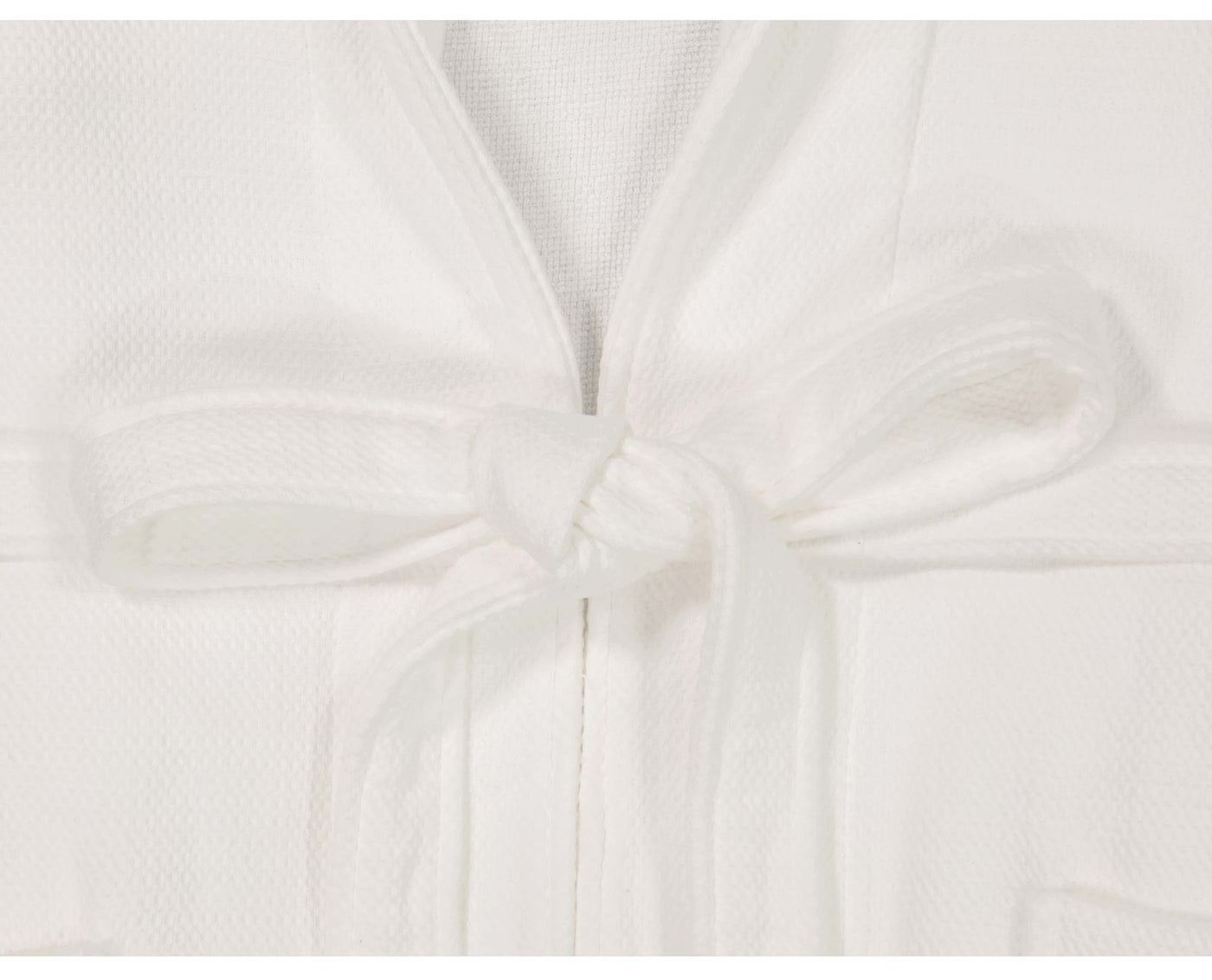 Premium luxury hotel bathrobe featuring folded belt