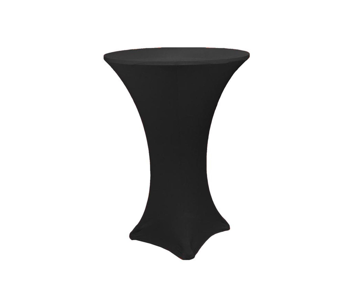 Black Spandex scuba cocktail Tablecloth #colour_black