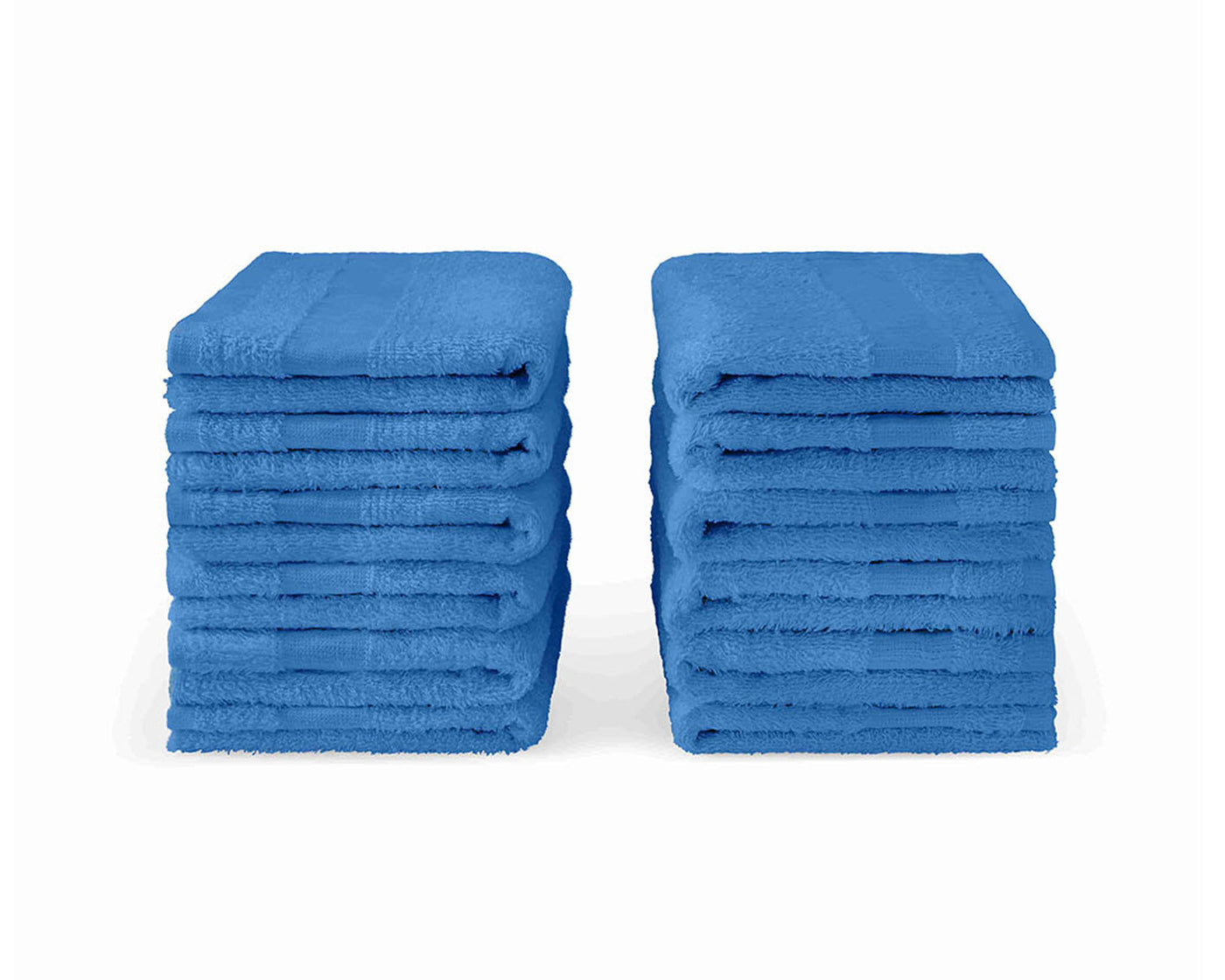 mid blue hand towel stacked of 12 pcs #colour_mid-blue