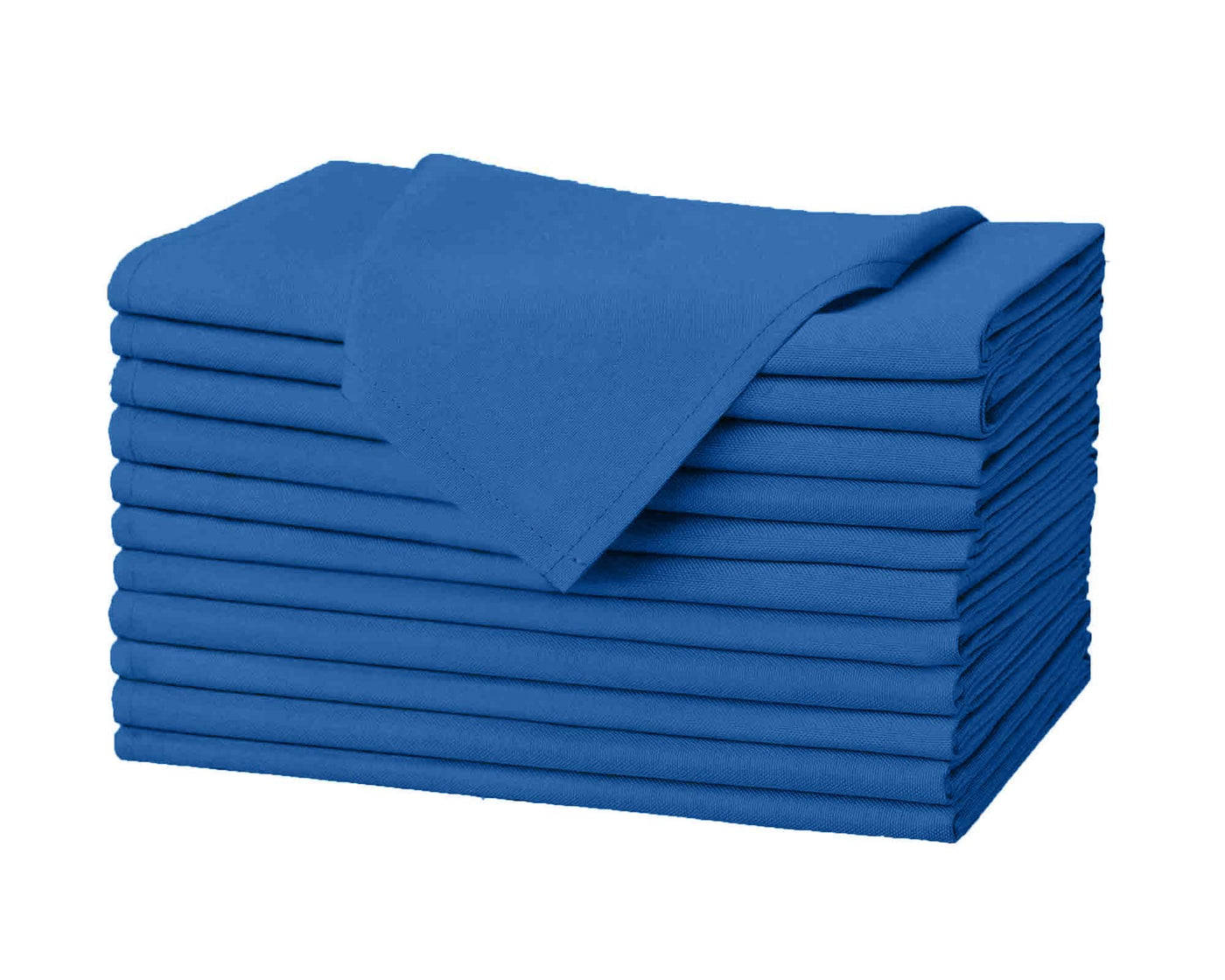 Industrial blue napking stack of 12 #colour_royal-blue