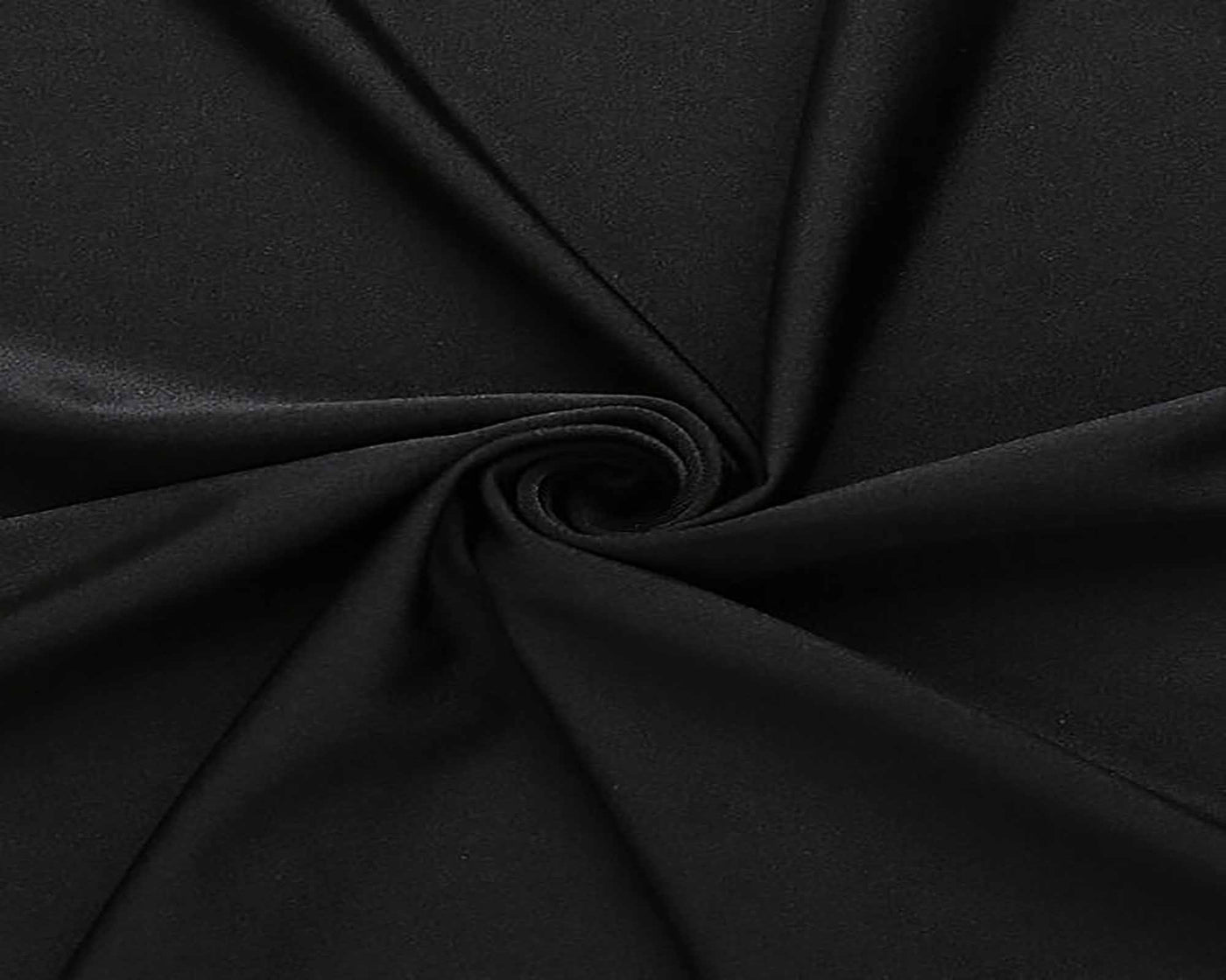 Black Spandex scuba cocktail Tablecloth Fabric #colour_black