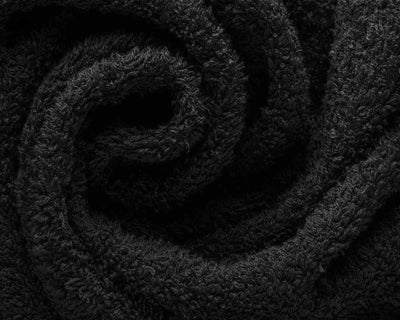 Zoomed Photo of Black Salon Hand Towel