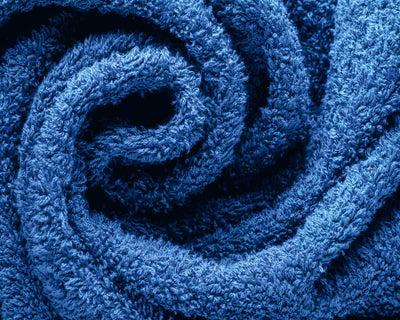 Mid Blue Towel Fabric Zoomed #colour_mid-blue