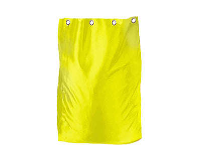 Industrial yellow laundry bag with grommets