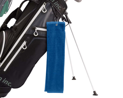 Golf Carry Bag with mid blue golf towel #color_mid-blue