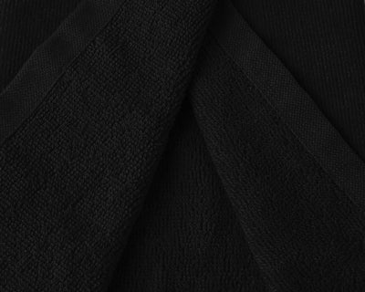 zoom image of golf towel in black #color_black