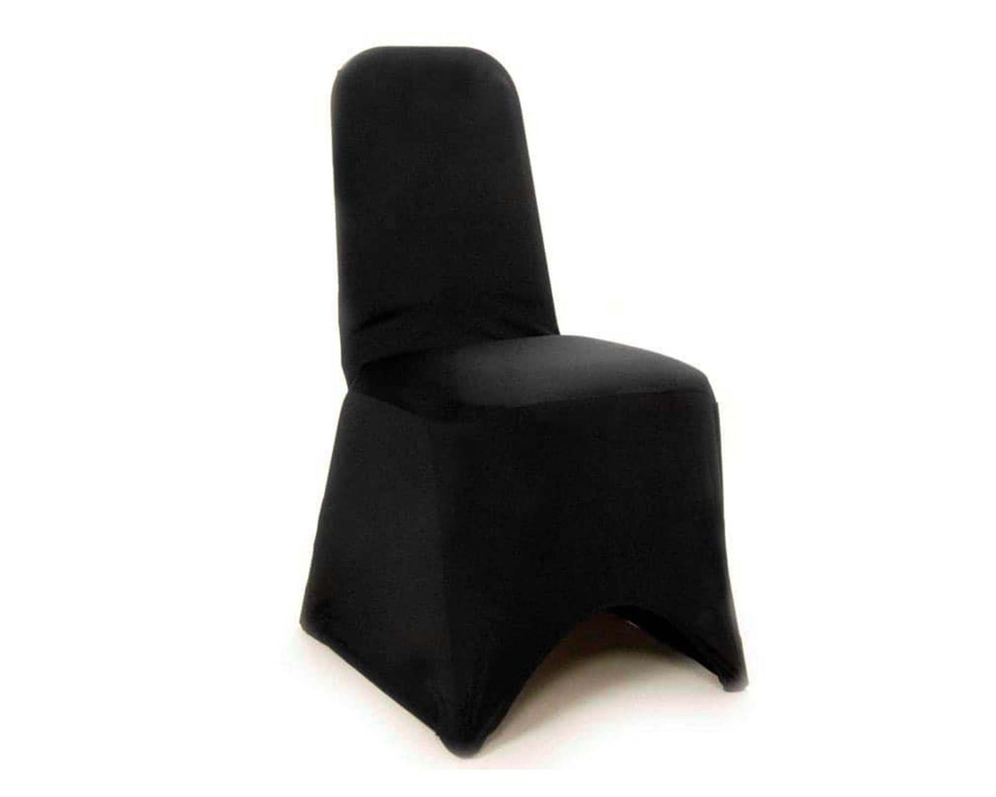 Black spandex chair cover