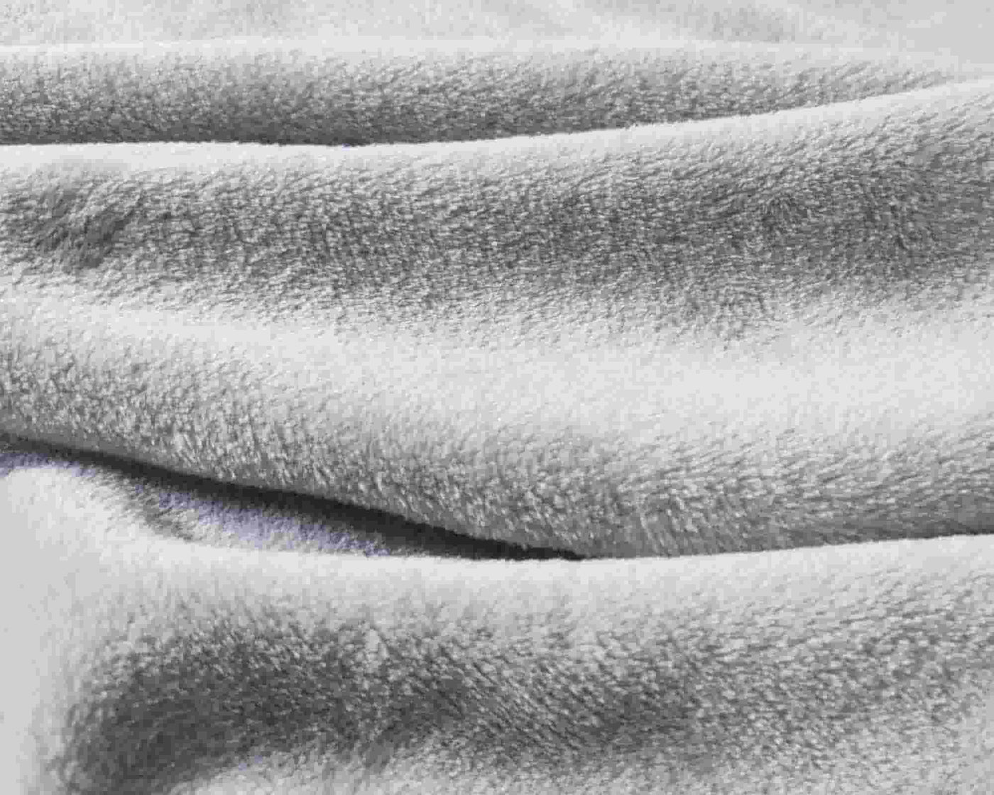 zoom image of Light grey fabric of ultra plush fleece blanket#colour_light-grey