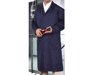 Industrial navy Shop coat