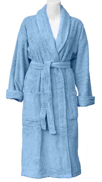 Light Blue kimono terry style bathrobe