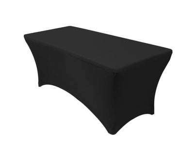 black fitted style spandex scuba tablecloth
