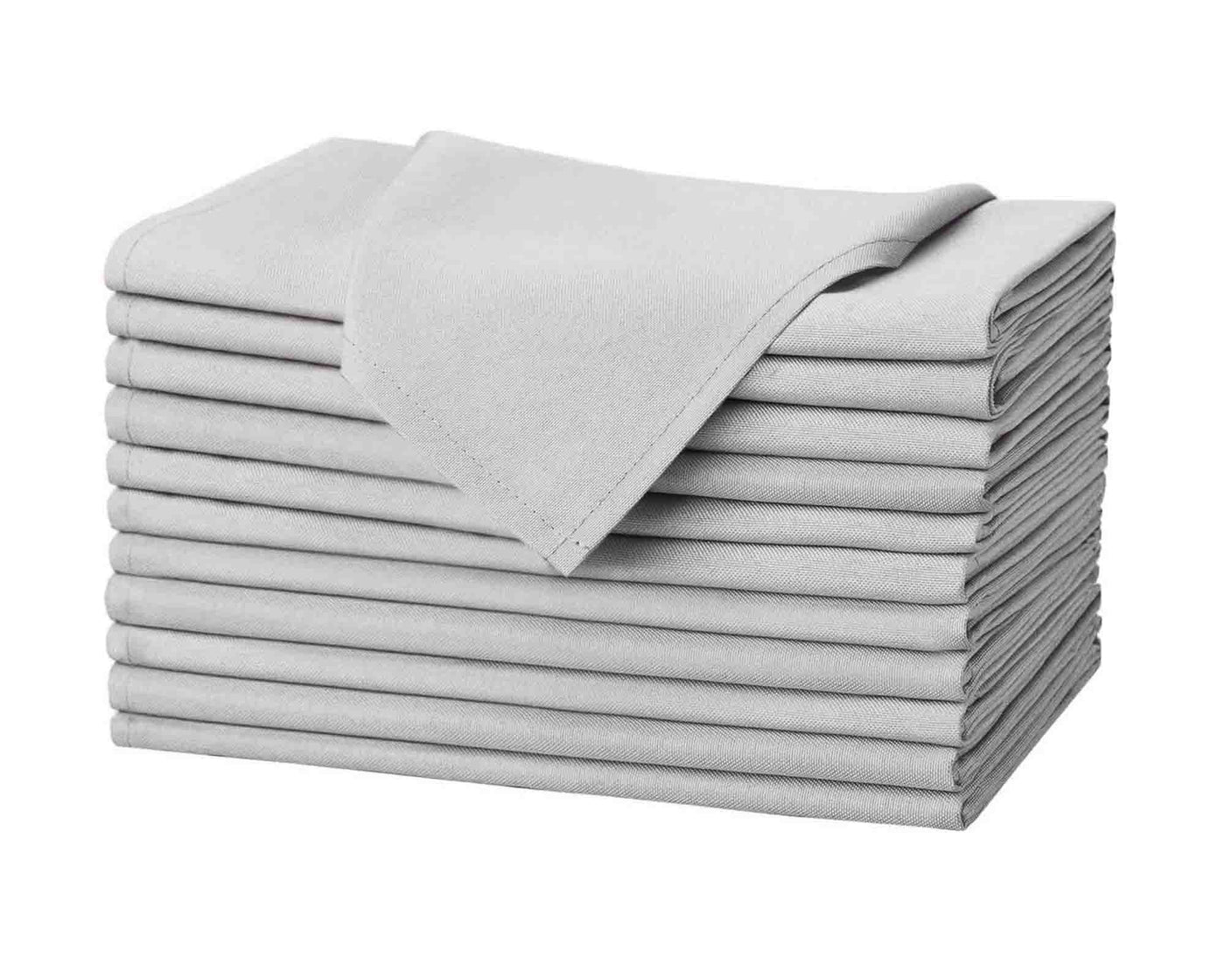 Light Grey Industrial napkin stack of 12 pcs#colour_light-grey