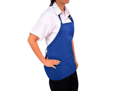 zoom royal blue short bib apron#colour_royal-blue