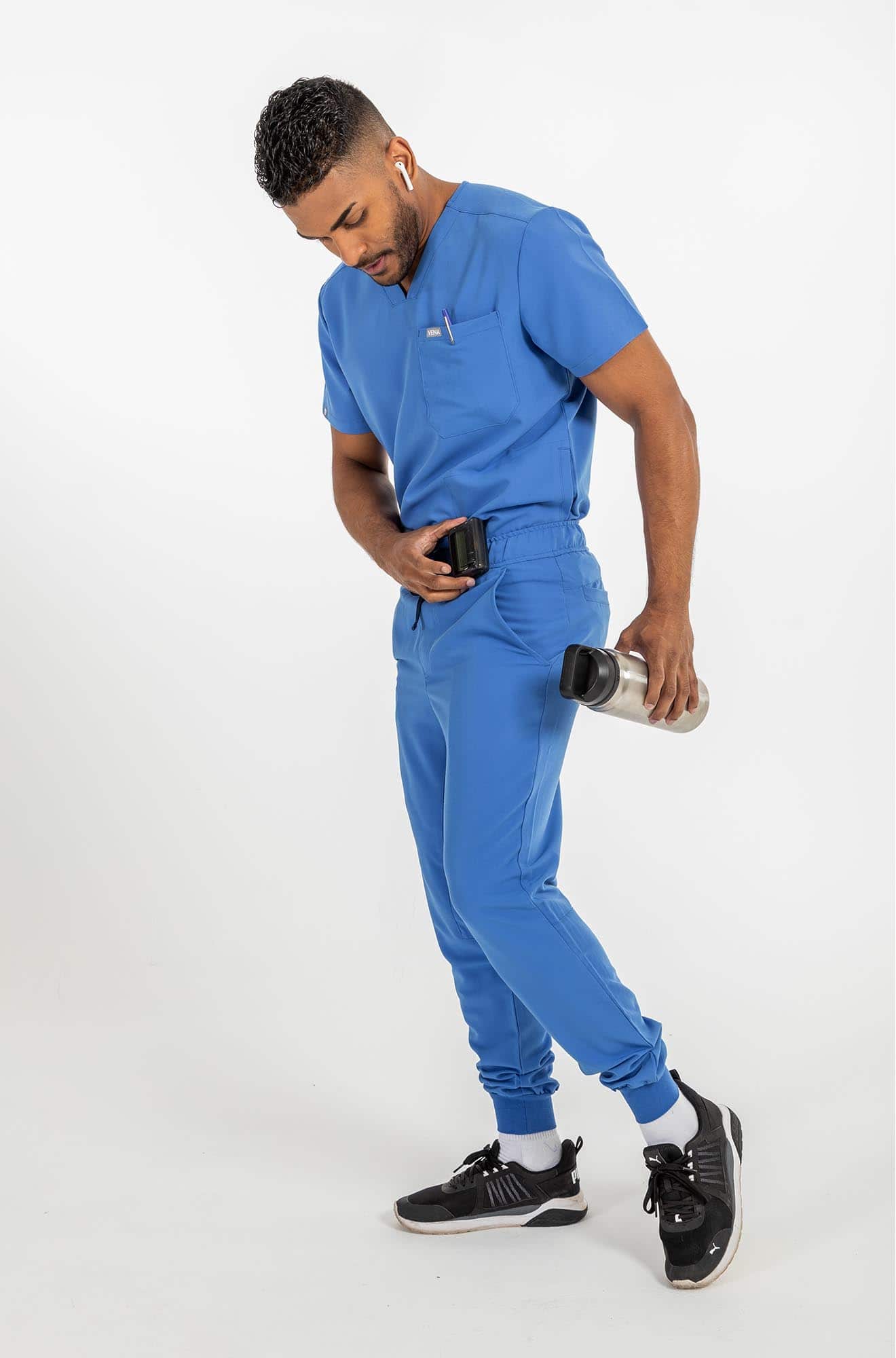 Vena mens jogger scrub pants#colour_royal-blue