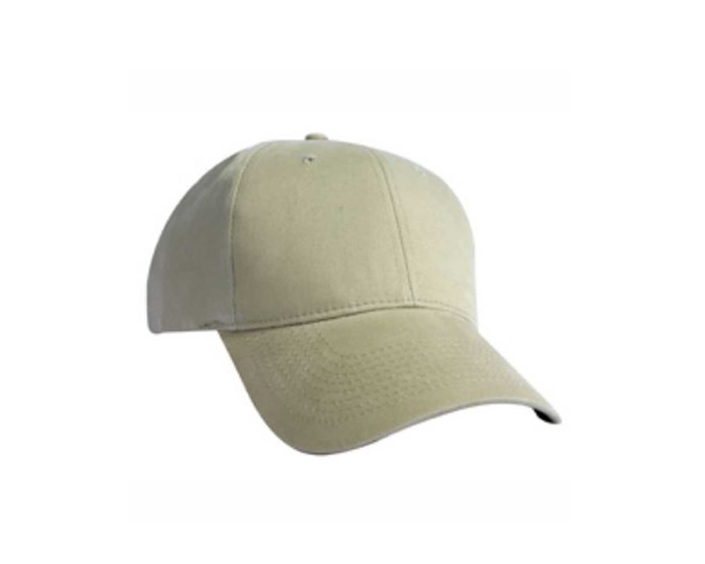 Tan baseball cap on a white background