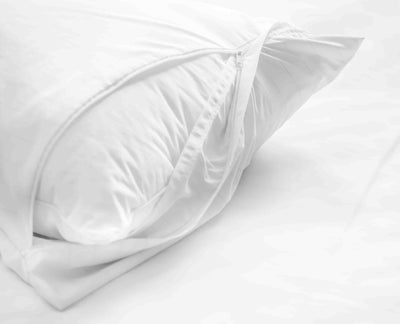 luxury resort pillow with a pillow protector