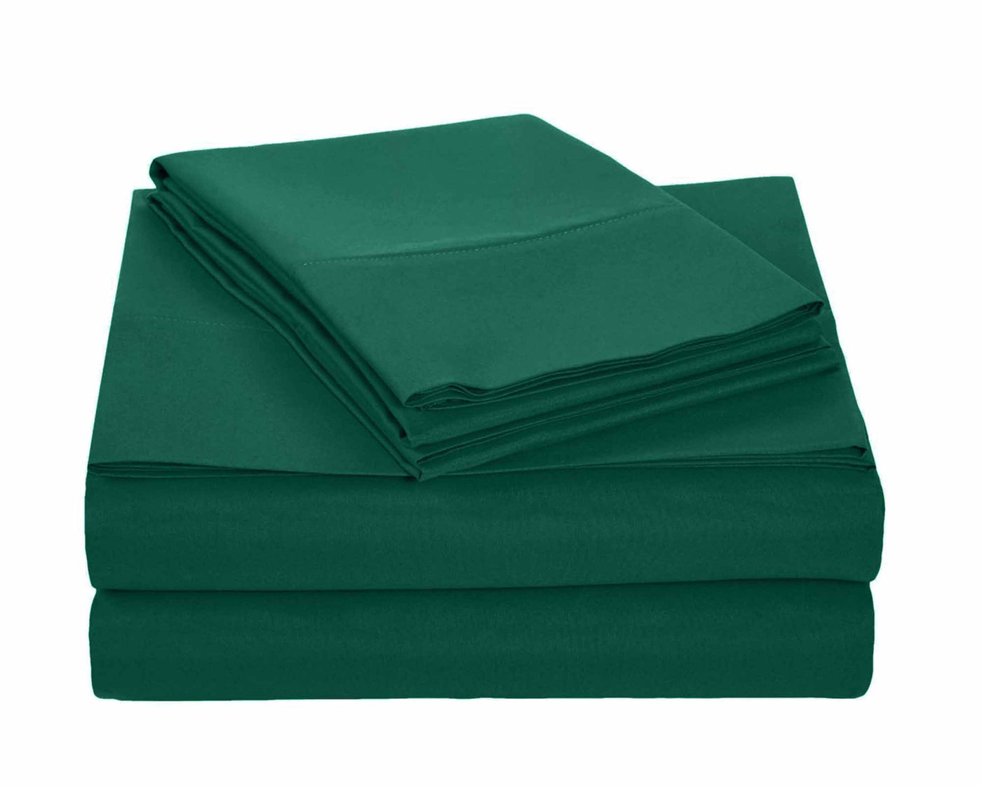 delta green sheet set included 2 pillowcases 1 fitted sheet and 1 flat sheet#colour_delta-green