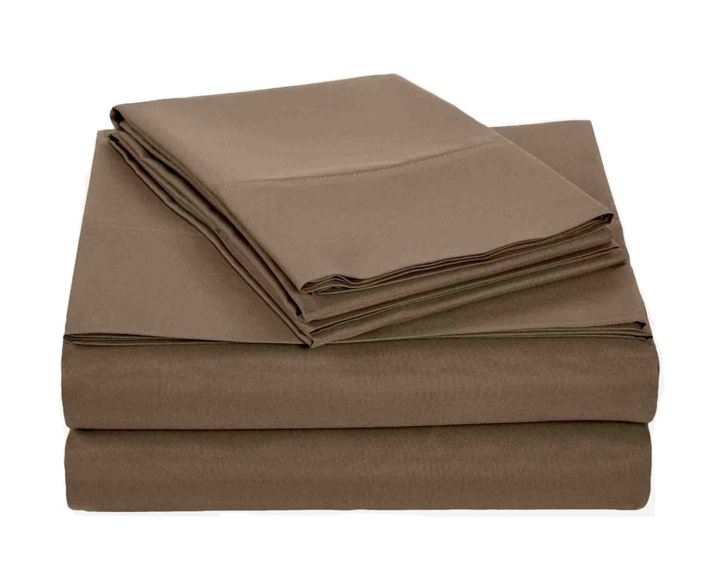 espresso sheet set included 2 pillowcases 1 fitted sheet and 1 flat sheet